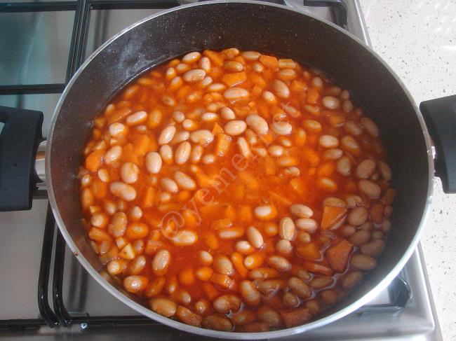 Taze Barbunya Yemeği - Yapılışı (9/12) 