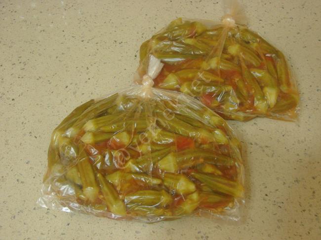 Dondurucuda Kışlık Bamya Saklama - Yapılışı (9/12) 