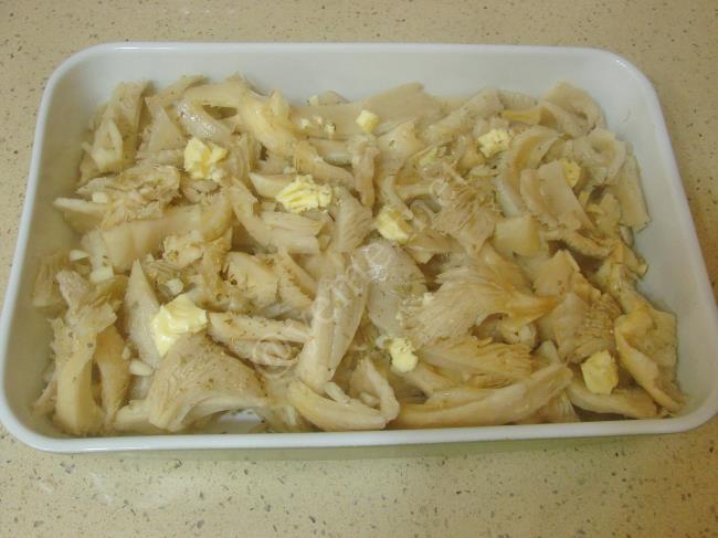 Fırında İstiridye Mantarı - Yapılışı (5/12) 