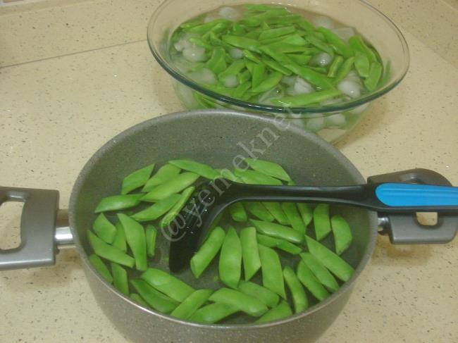 Şoklama Yöntemiyle Taze Fasulye Saklama - Yapılışı (5/12) 