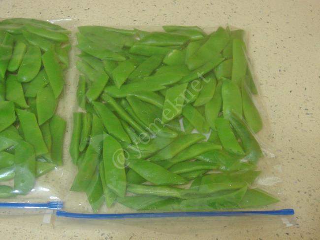 Şoklama Yöntemiyle Taze Fasulye Saklama - Yapılışı (9/12) 