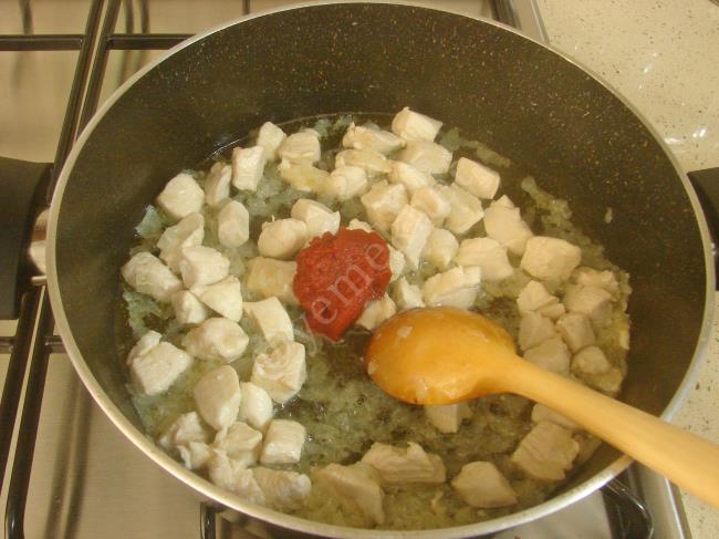 Tavuklu Taze Fasulye - Yapılışı (4/12) 