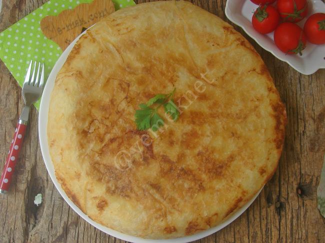 Tavada Yalancı Su Böreği - Yapılışı (18/20) 