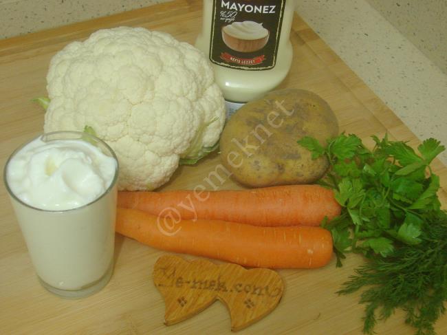 Havuçlu Karnabahar Salatası - Yapılışı (1/12) 