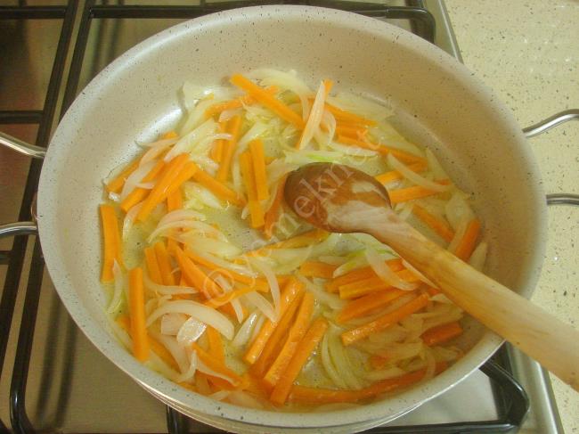 Sebzeli Mantar Sote - Yapılışı (5/12) 