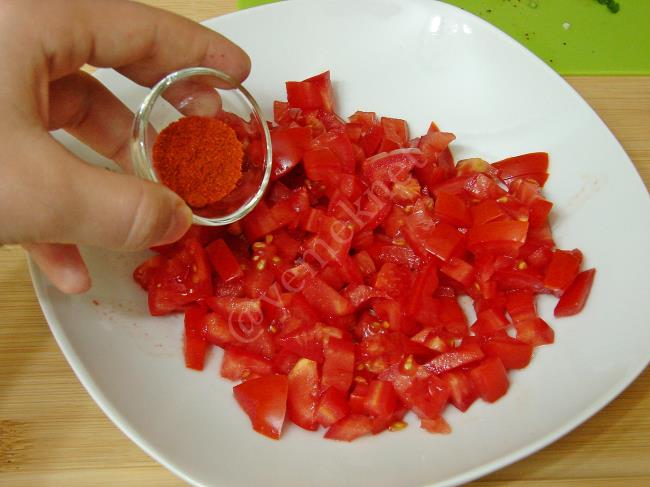 Tablacı Salatası - Yapılışı (7/12) 