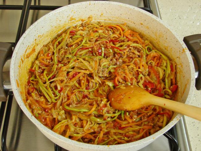 Sebze Spagetti - Yapılışı (12/16) 