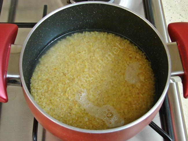 Bulgurlu Semizotu Salatası - Yapılışı (4/12) 