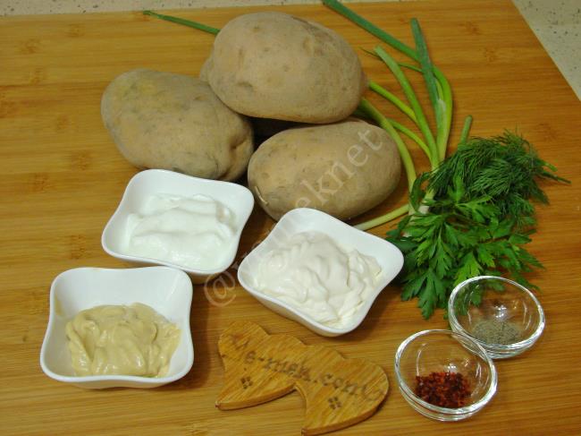 Hardallı Patates Salatası - Yapılışı (1/12) 