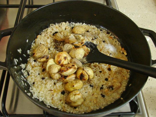 Kestaneli Pilav - Yapılışı (8/12) 