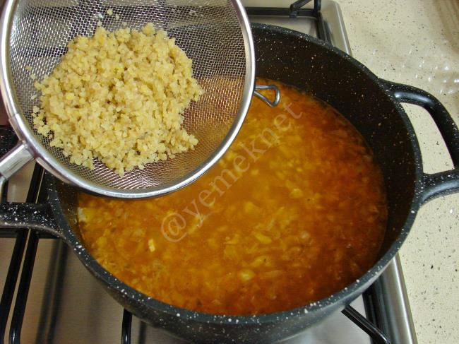 Lahana Çorbası - Yapılışı (9/12) 