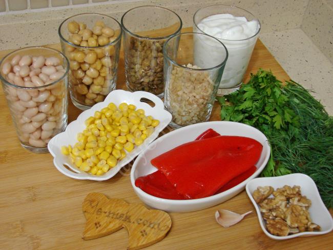 Yoğurtlu Bakliyat Salatası - Yapılışı (1/12) 