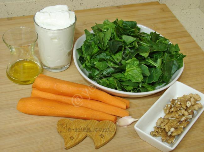 Ispanaklı Havuç Tarator - Yapılışı (1/8) 