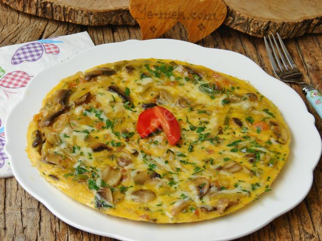 Soğanlı Mantarlı Omlet - Yapılışı (14/16) 