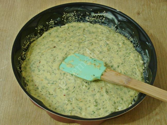 Mısır Unlu Tuzlu Kek - Yapılışı (10/16) 