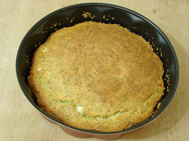 Mısır Unlu Tuzlu Kek - Yapılışı (12/16) 