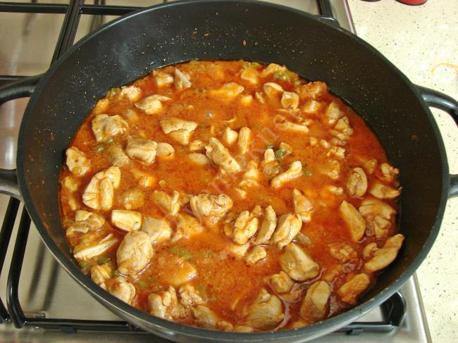 Tavuklu Patlıcan Kebabı - Yapılışı (7/16) 