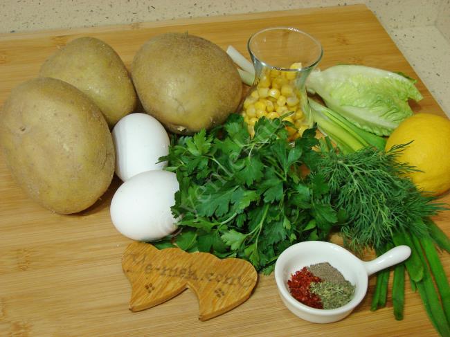 Yumurtalı Patates Salatası - Yapılışı (1/8) 
