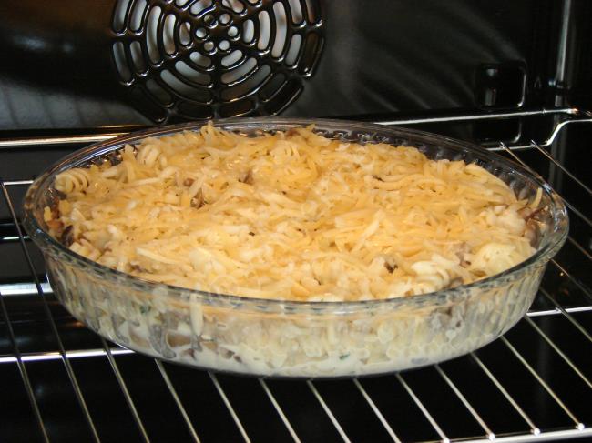 Kremalı Mantarlı Fırın Makarna - Yapılışı (12/16) 