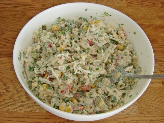 Tavuklu Buğday Salatası - Yapılışı (10/12) 