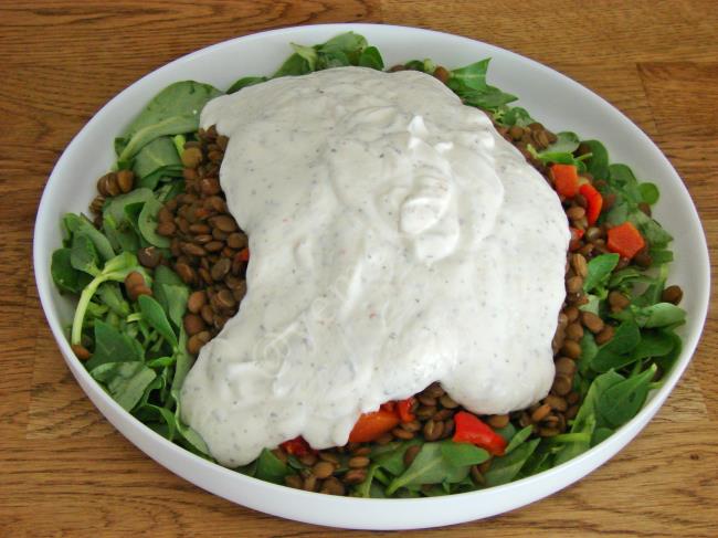 Yoğurtlu Mercimekli Semizotu Salatası - Yapılışı (9/12) 
