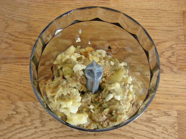 Köz Patlıcanlı Humus - Yapılışı (4/12) 