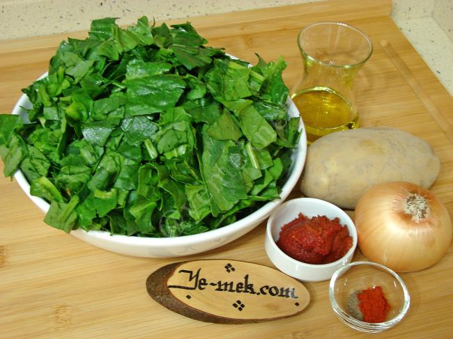 Patatesli Ispanak Yemeği - Yapılışı (1/12) 