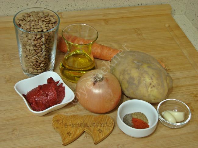 Sebzeli Yeşil Mercimek Yemeği - Yapılışı (1/16) 