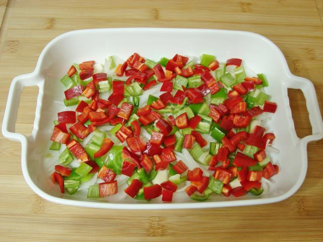 Fırında Sebzeli Soslu Mantar - Yapılışı (9/20) 