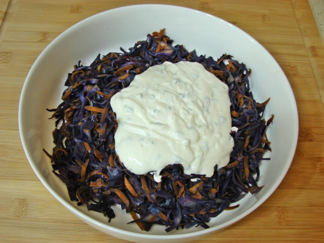 Mor Lahana Yoğurtlaması - Yapılışı (8/12) 