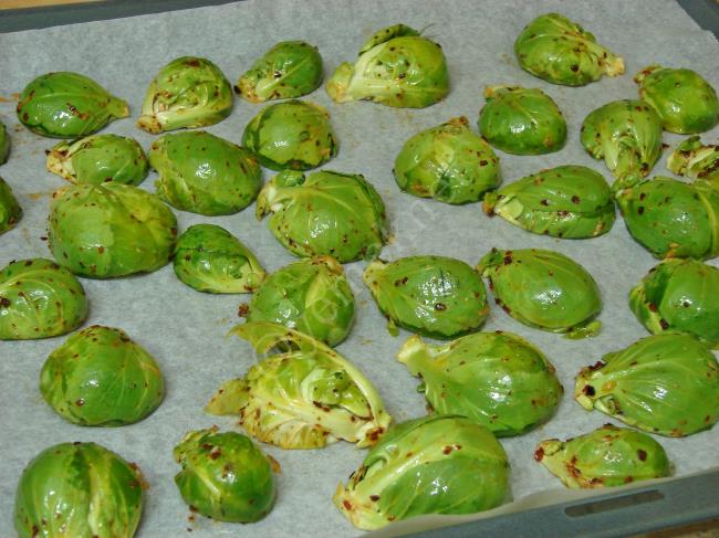 Fırında Brüksel Lahanası - Yapılışı (8/12) 