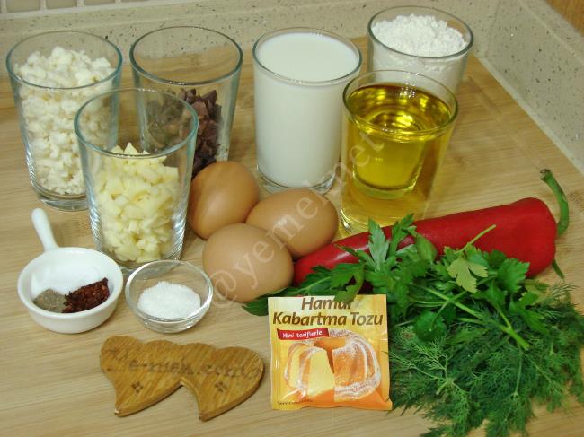 Peynirli Zeytinli Tuzlu Kek - Yapılışı (1/12) 