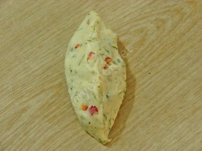 Sebzeli Mayasız Poğaça - Yapılışı (7/12) 