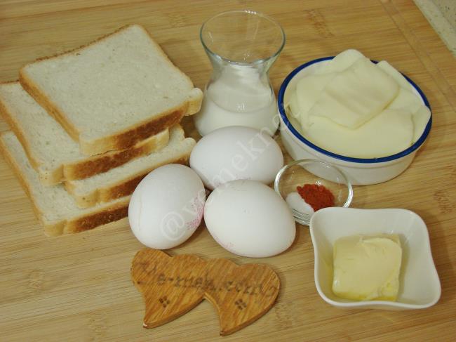 Tavada Yumurtalı Tost - Yapılışı (1/12) 