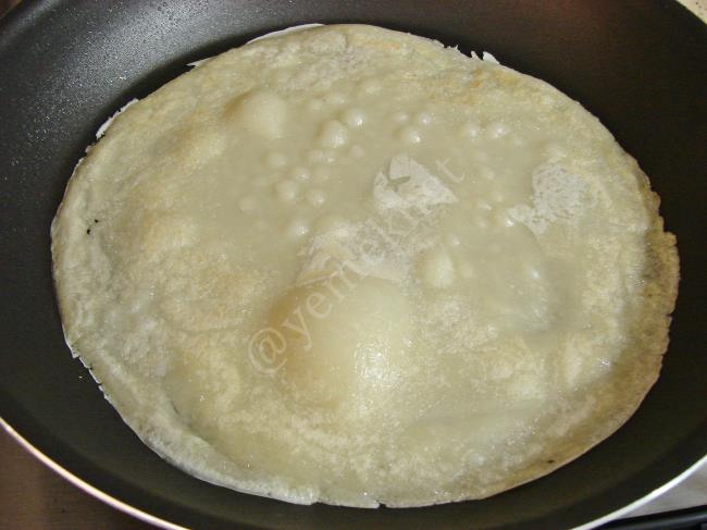 Yoğurmadan Lavaş Ekmeği - Yapılışı (7/12) 