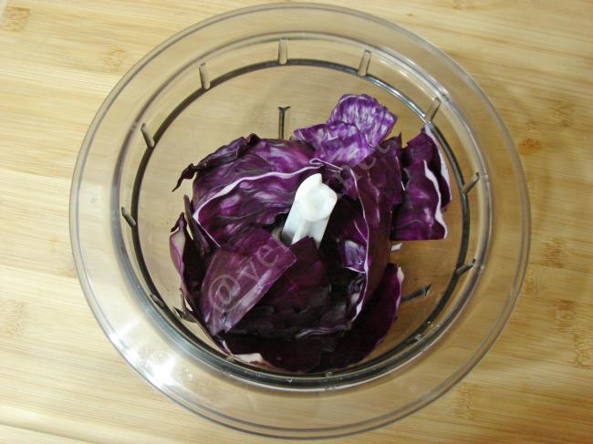 Mor Lahanalı Makarna Salatası - Yapılışı (2/12) 