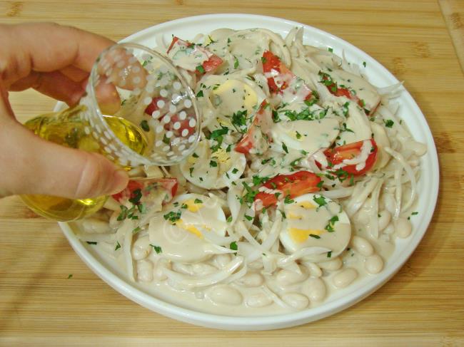 Tahinli Piyaz - Yapılışı (13/16) 