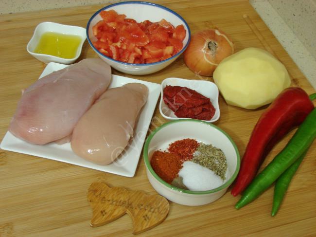 Tavuklu Sebze Kebabı - Yapılışı (1/16) 