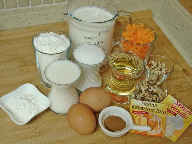 Havuçlu Tart Kek - Yapılışı (1/16) 