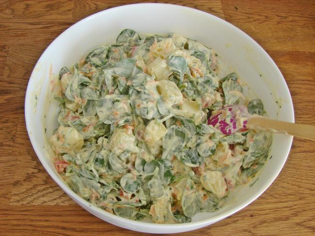Patatesli Semizotu Salatası - Yapılışı (9/12) 