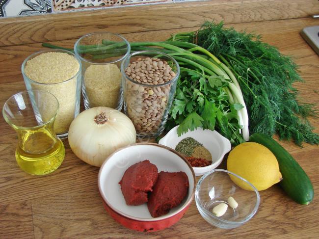 Yeşil Mercimekli Kısır - Yapılışı (1/16) 