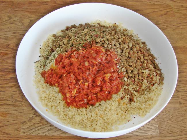 Yeşil Mercimekli Kısır - Yapılışı (9/16) 