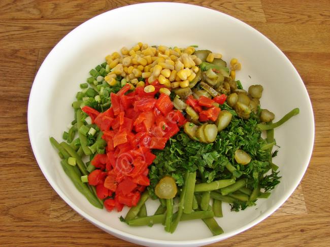 Fasulye Salatası - Yapılışı (5/8) 