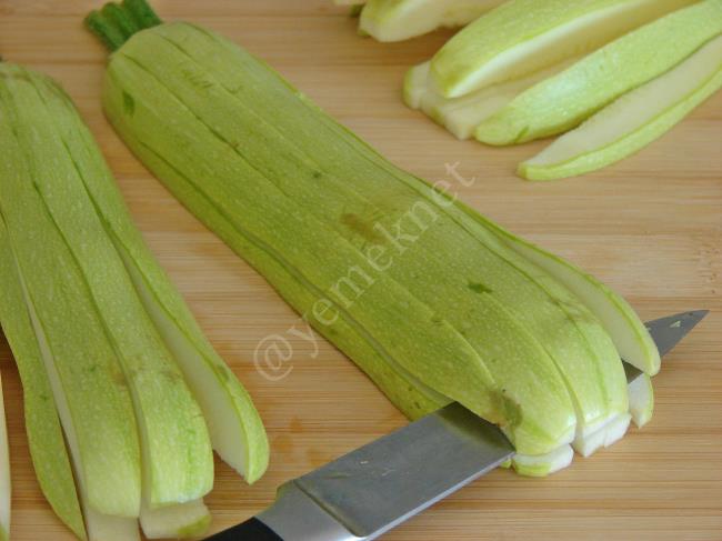 Yelpaze Kabak Kızartması - Yapılışı (4/12) 