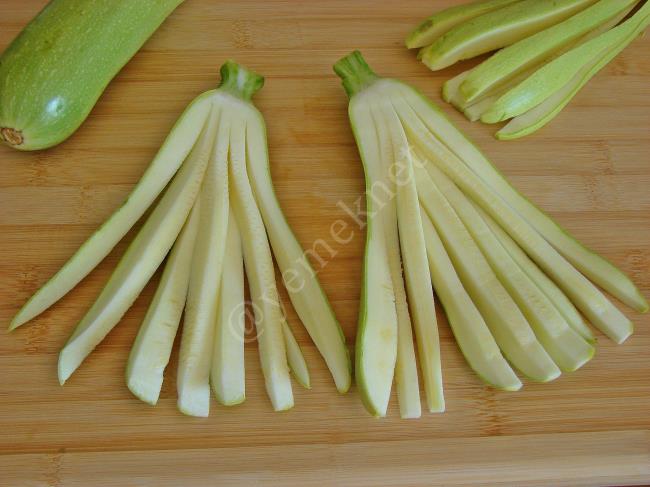 Yelpaze Kabak Kızartması - Yapılışı (5/12) 