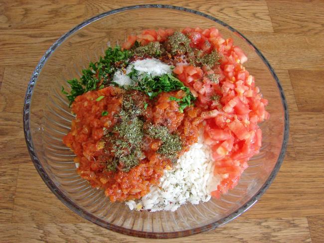 Fırında Biber Dolması - Yapılışı (5/16) 