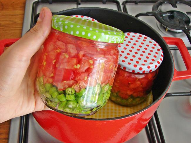 Çiğden Menemen Konservesi - Yapılışı (10/16) 