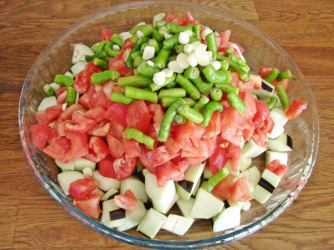 Çiğden Patlıcan Konservesi - Yapılışı (7/16) 