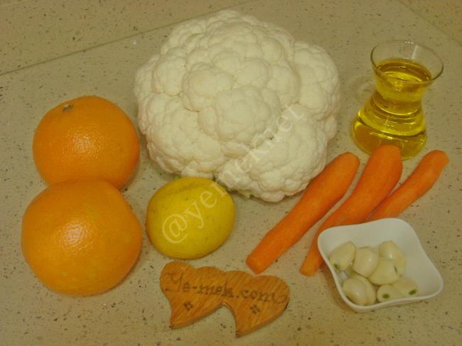 Portakal Soslu Karnabahar Salatası - Yapılışı (1/8) 