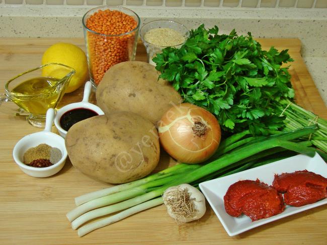 Patatesli Mercimek Köftesi - Yapılışı (1/16) 